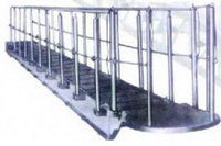 turnable treads steel accommodation ladder