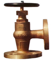 16K JISF 7410 marine bronze globe check angle valve