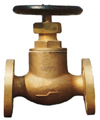 16K JISF7303 marine flanged bronze globe valve