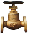 5K JISF 7301 marine bronze straight globe valve