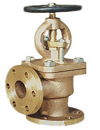 marine bronze flanged angle stop valve