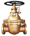 marine bronze flanged gate valve