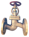 marine bronze flanged straight stop valve