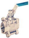 Marine API NPT 3 PC Socket Weld Bronze Ball Valve