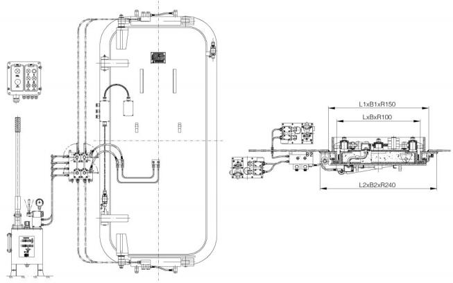 A60 hydraulic hinge pressure watertight door