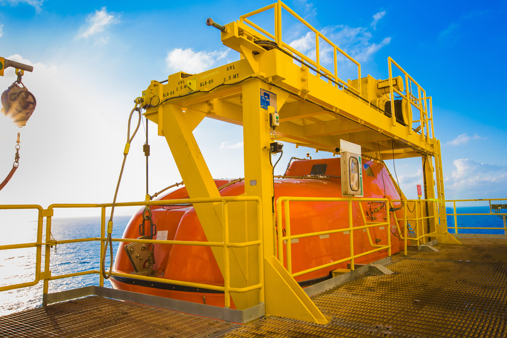 platform offshore davit 