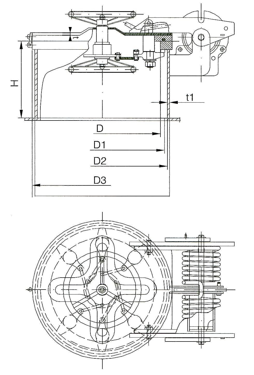 quick acting watertight hatch cover