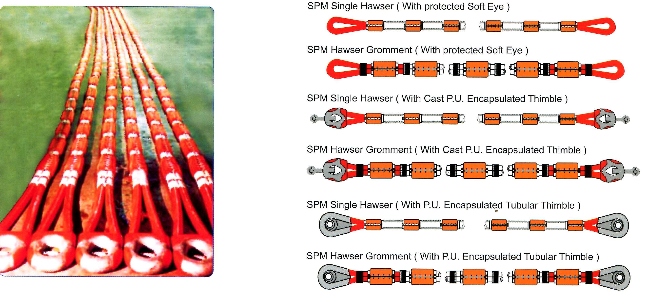 SPM Polyamide Hawsers (Polyamide double braided) - bosunmarine bosunmarine