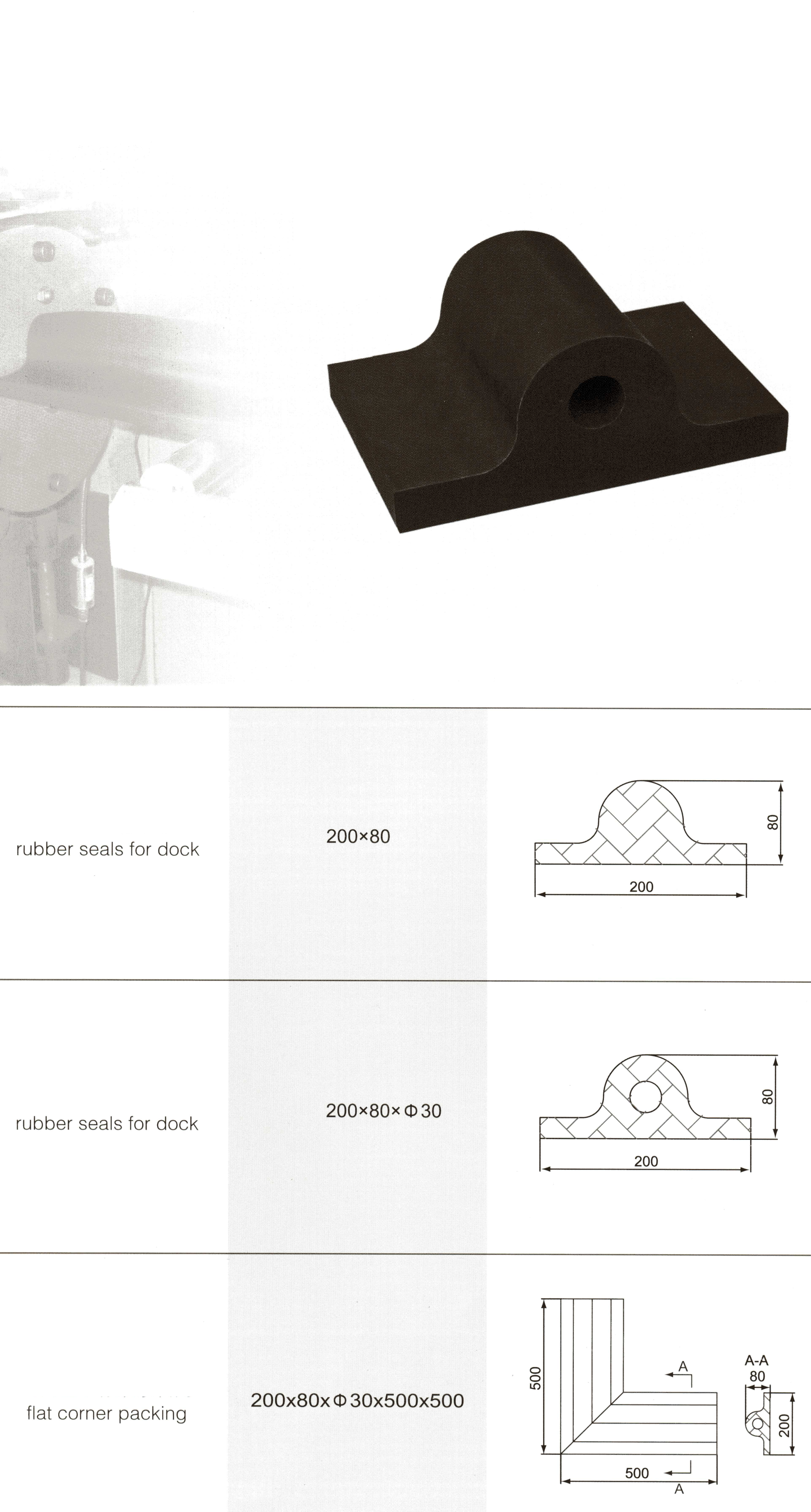 rubber seal for dock 