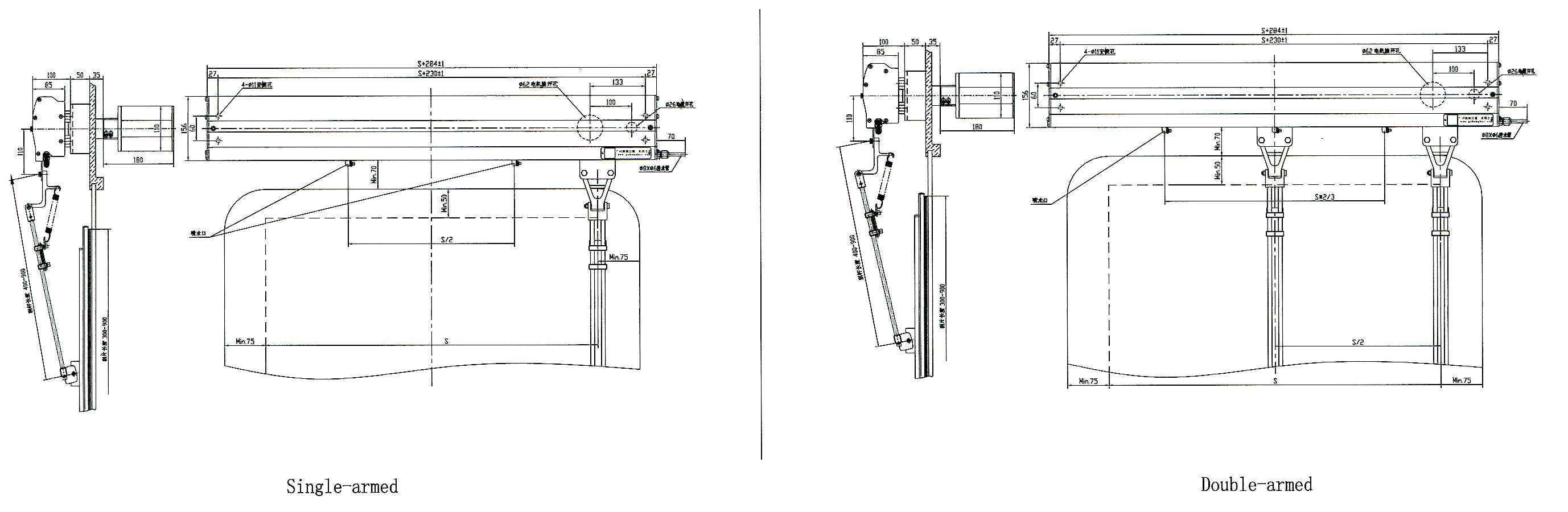 WGP3 horizontal window wiper