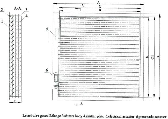 TBC type two-tire ventilation shutter