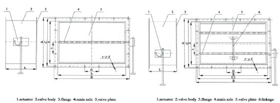 VD type marine volume damper