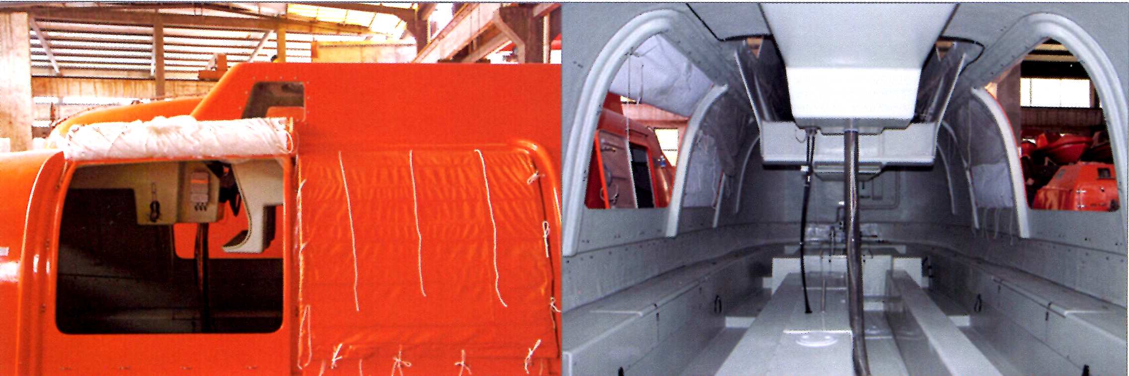 partially enclosed lifeboat