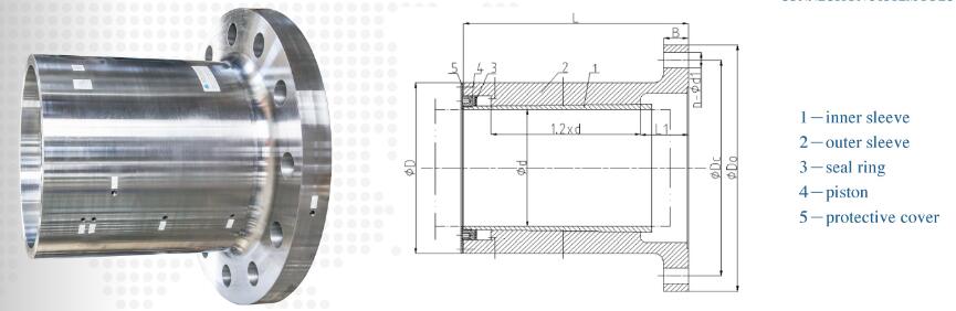 flange type hydraulic coupling