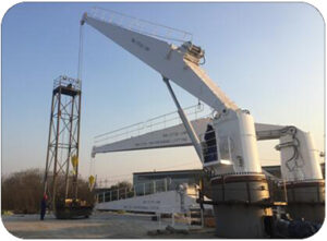 cylinder luffing cargo crane