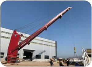 wire luffing cargo crane 