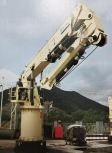 Hydraulic telescope knuckle crane